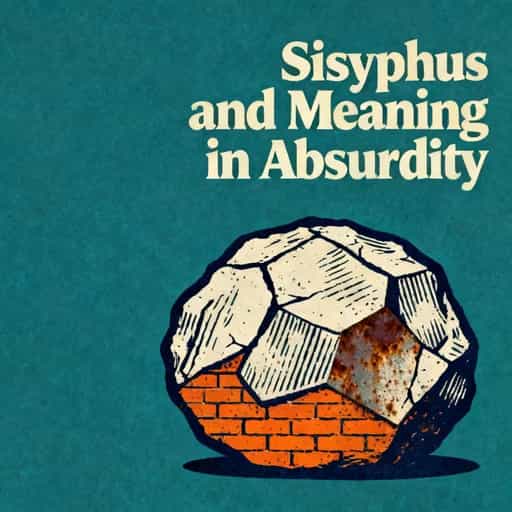 Capa do livro The Myth of Sisyphus: Finding Meaning in the Absurd