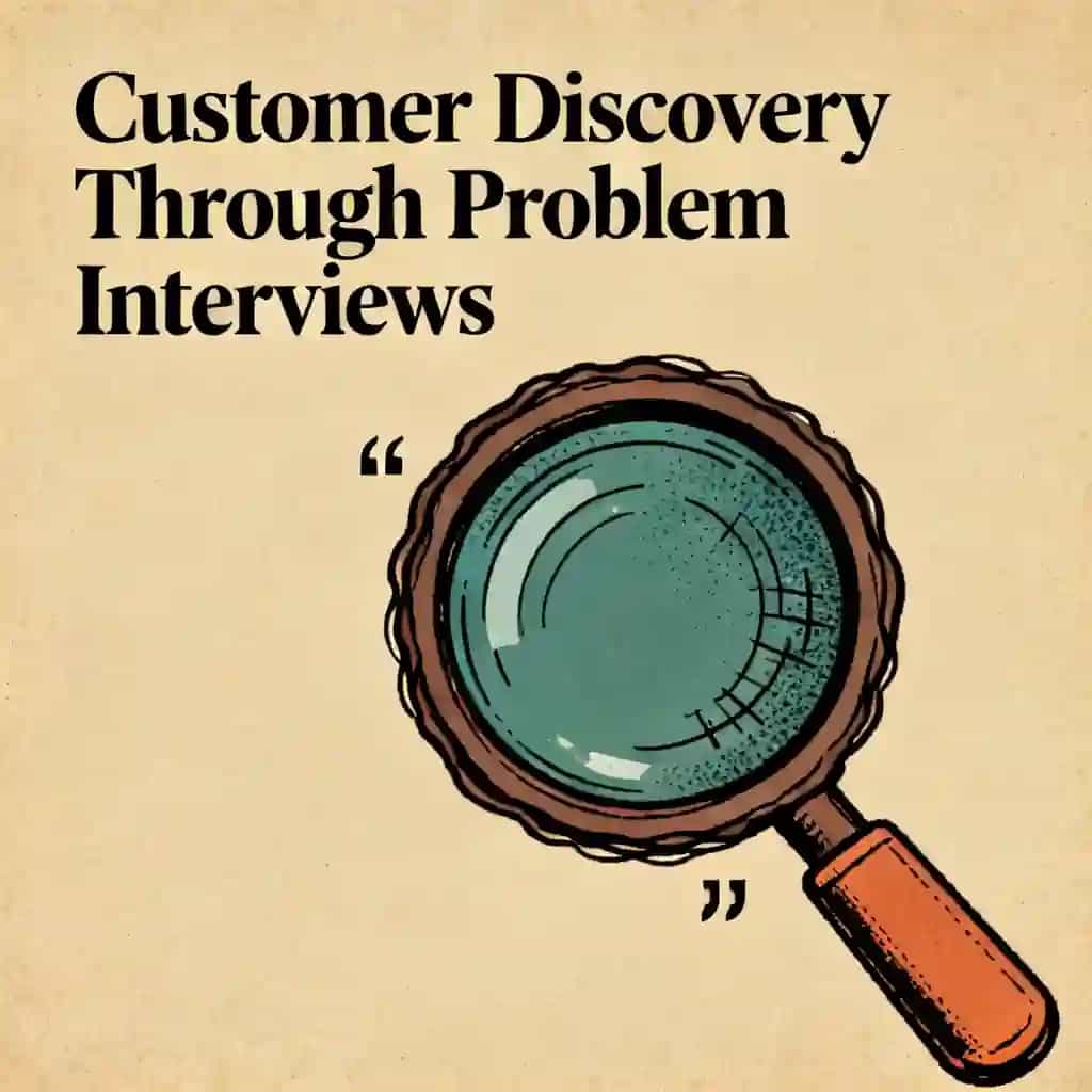 Problem interviews and the art of customer discovery book cover