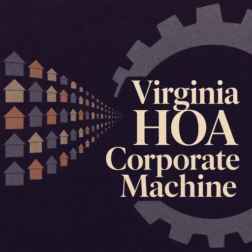 The Corporate Machine: Virginia HOA Law & Nonstock Corporation Act