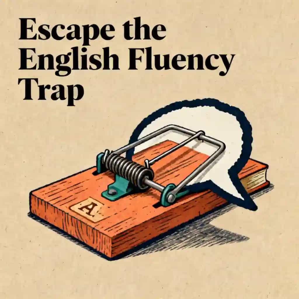 Обложка книги Learn English by Escaping the Fluency Trap