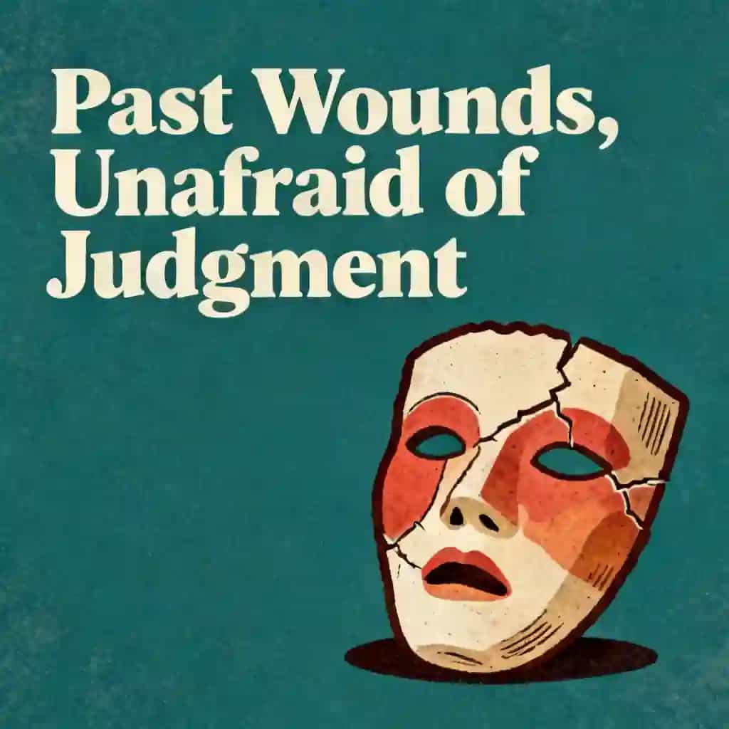 Moving on from past wounds and the fear of being judged book cover