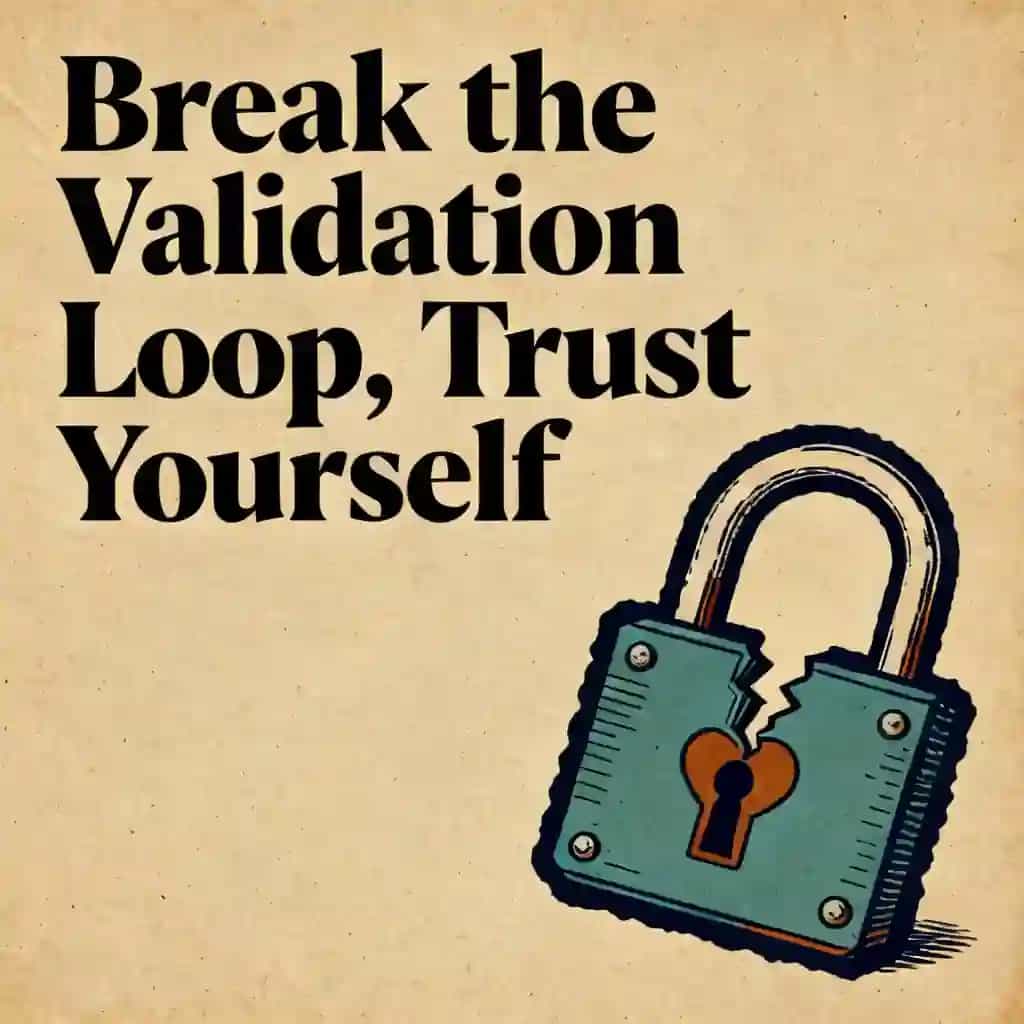 Capa do livro Building self-trust by breaking the validation loop