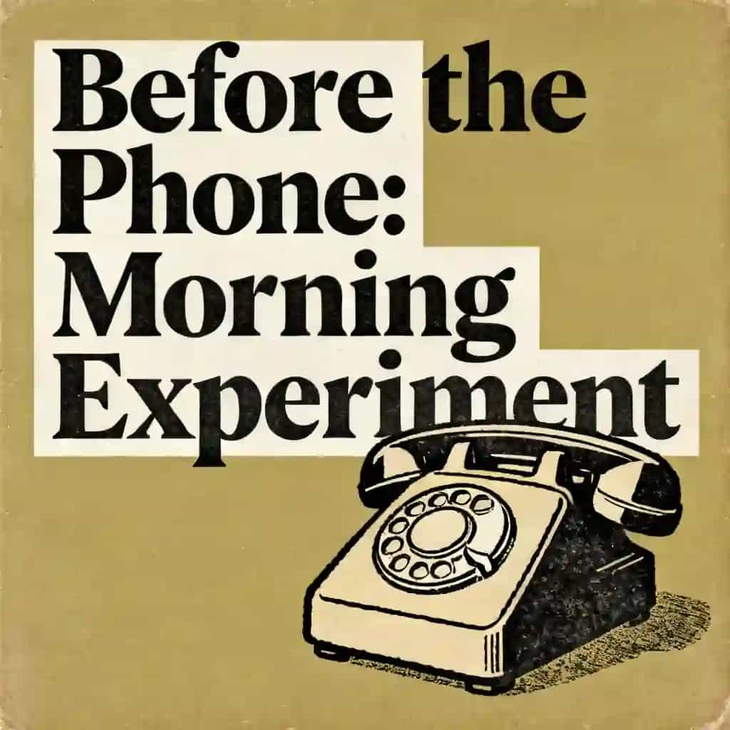 The Phone-Free Morning Experiment book cover