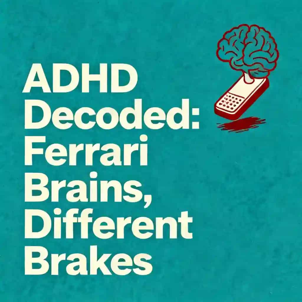 Обложка книги ADHD Decoded: Ferrari Brains Need Different Brakes