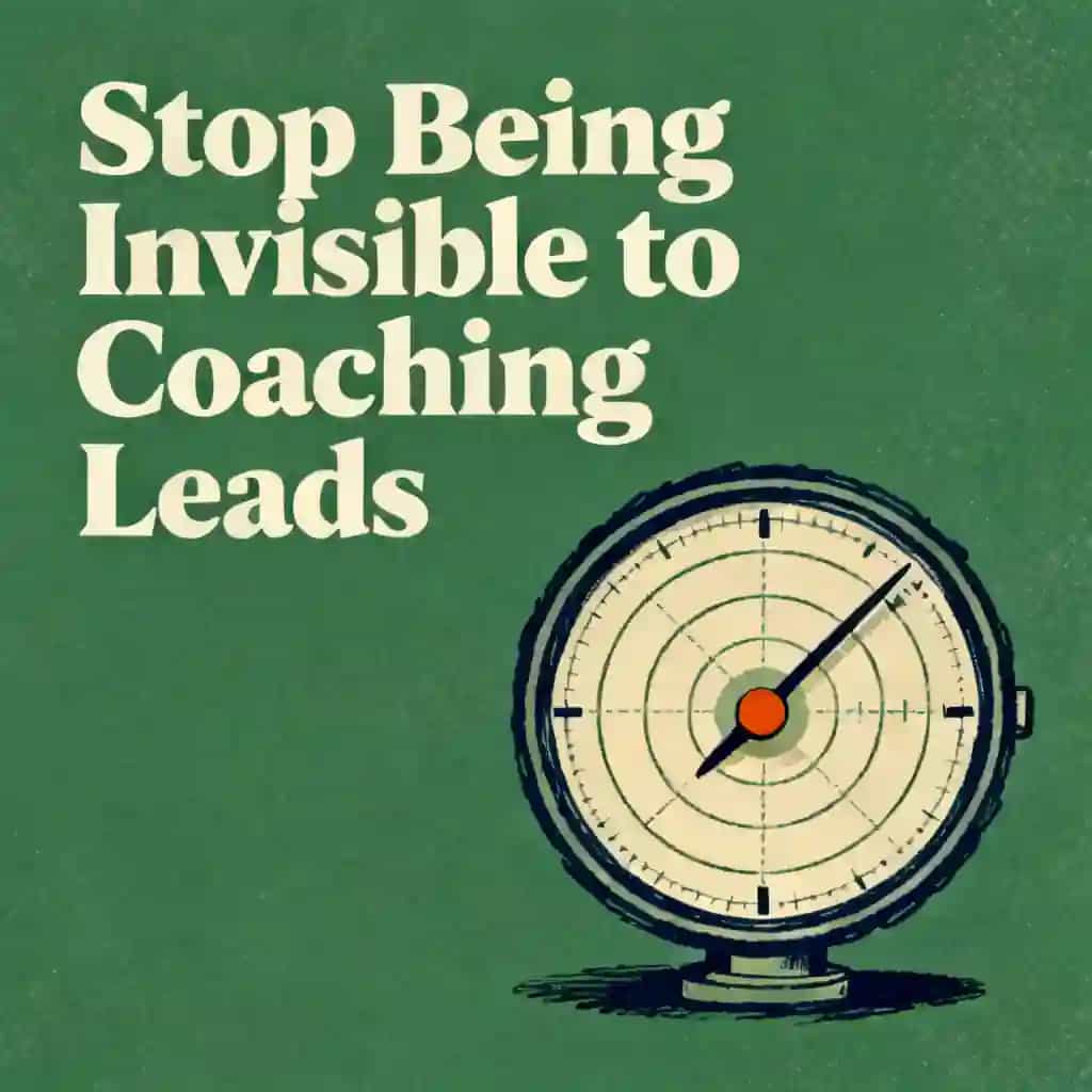 Capa do livro Coaching lead generation: 4 ways to stop being invisible