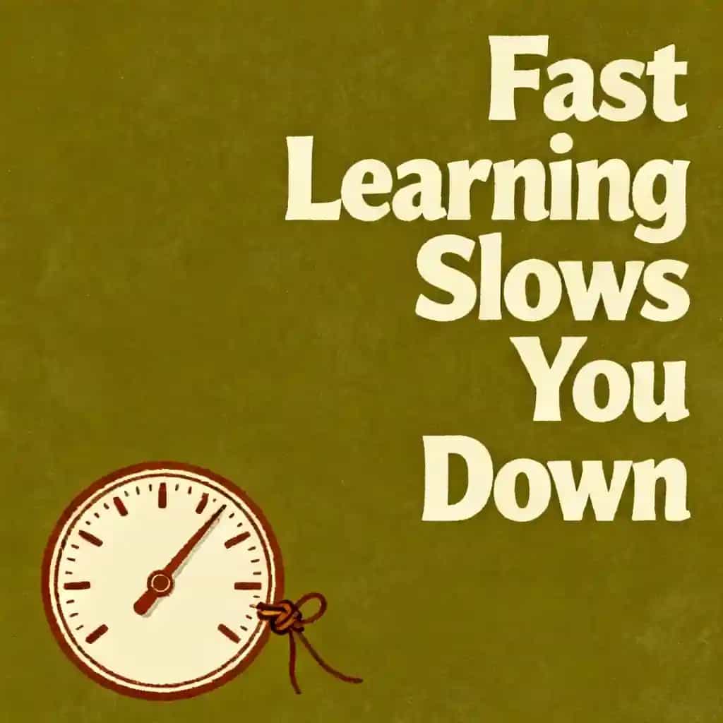 Capa do livro The Speed Trap: Why Fast Learning Slows You Down