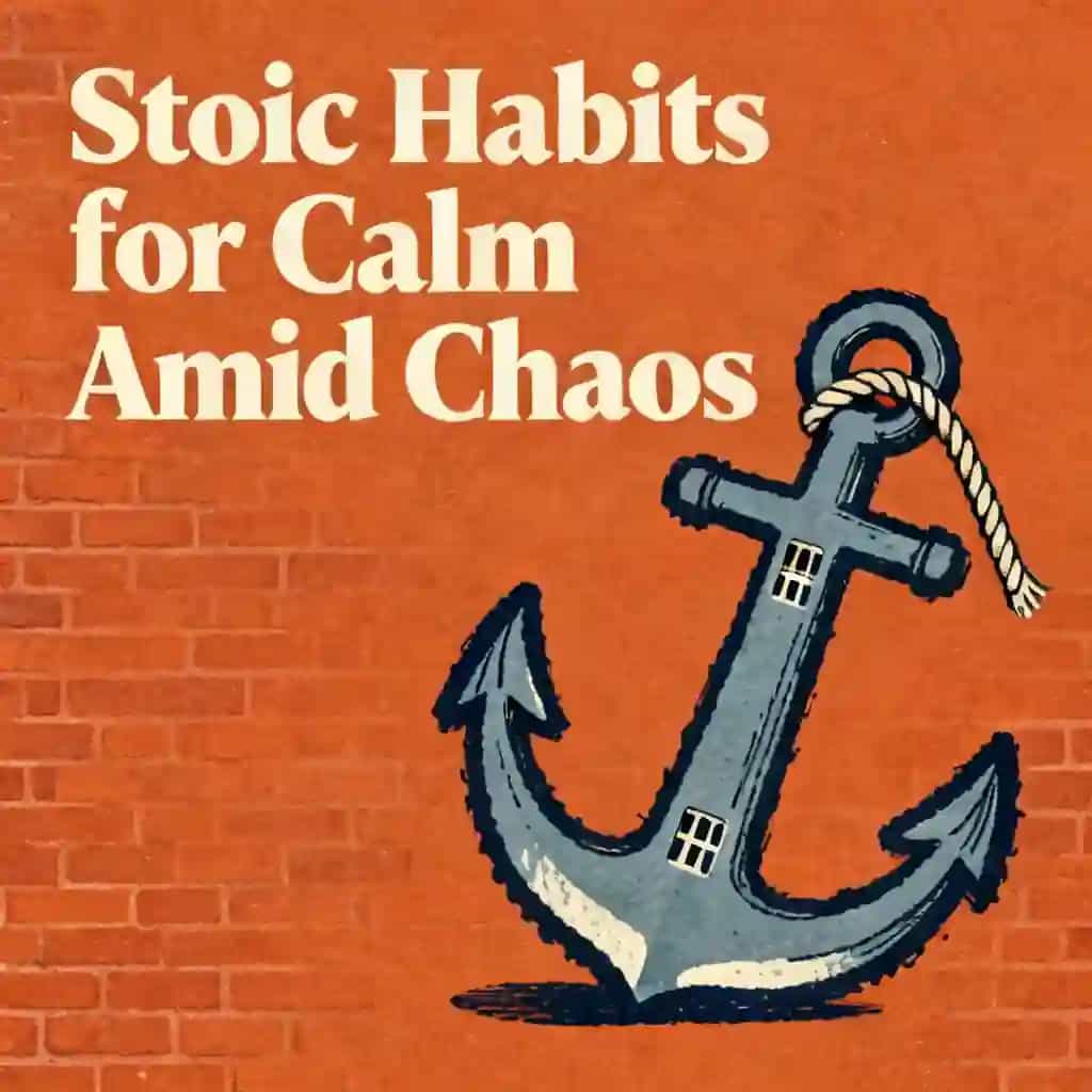 Buchcover von Stoic habits to stay calm when life feels chaotic
