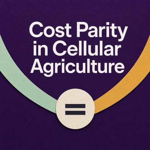 Cellular Agriculture: The Path to Cost Parity and Unit Economics
