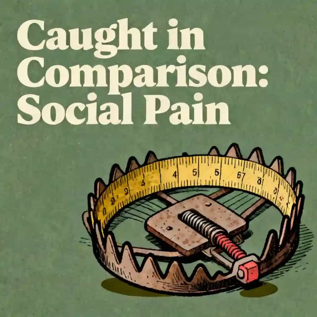 Copertina del libro Social Pain and the Comparison Trap