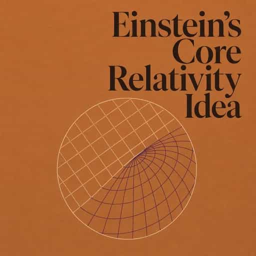 The one idea behind Einstein's relativity book cover