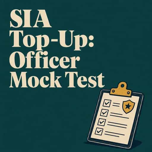 SIA Top-Up: The Security Officer Mock Test 책 표지