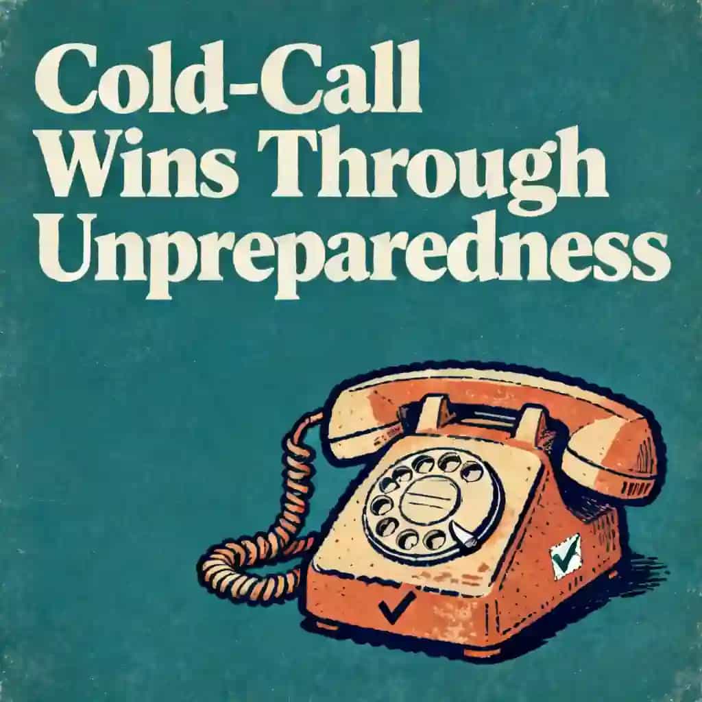 Copertina del libro Cold Calling Success Through Strategic Unpreparedness