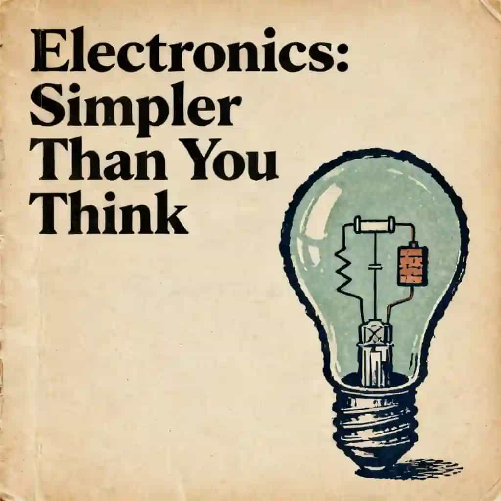 Обложка книги Basic electronics isn't as complex as it looks