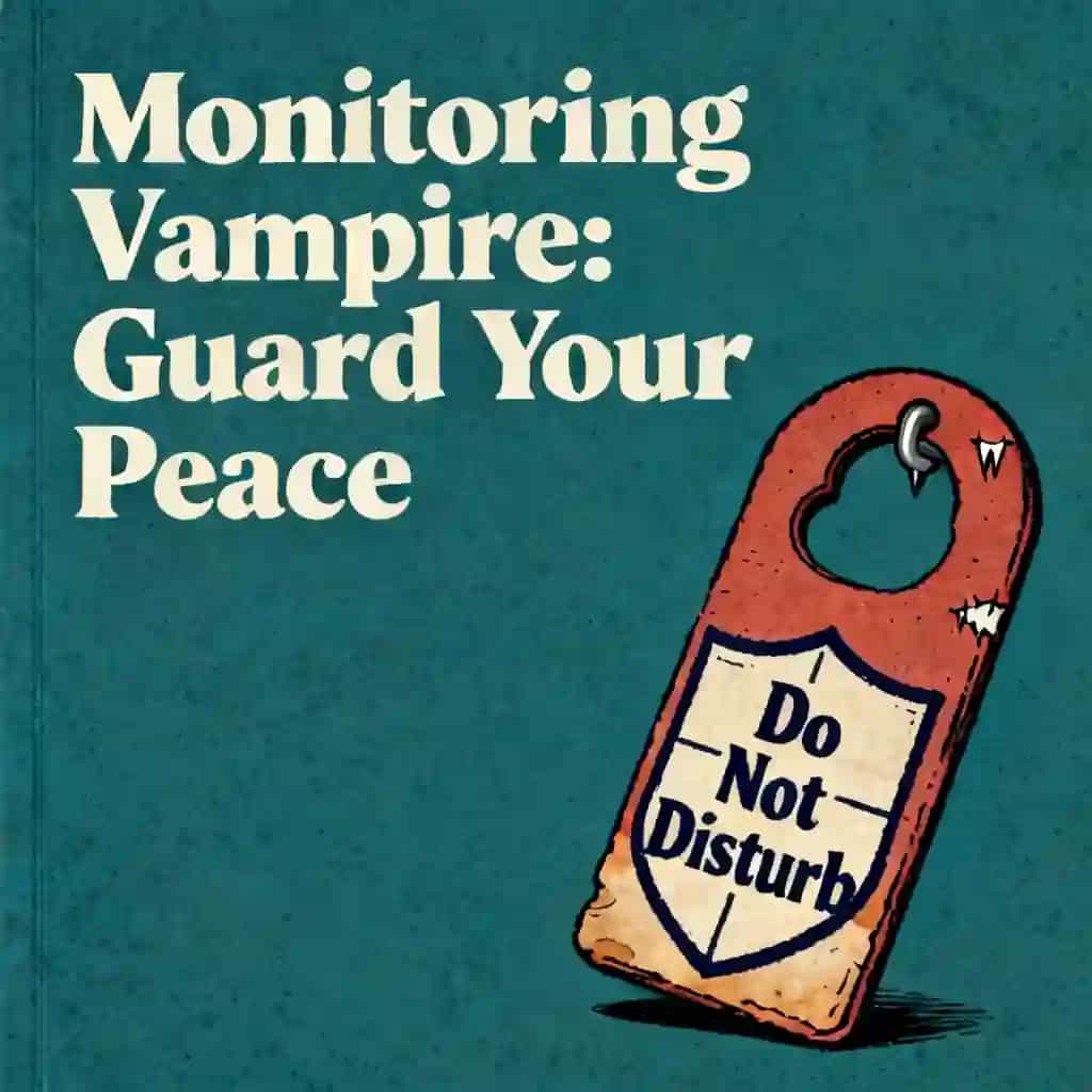 Copertina del libro The Monitoring Vampire: Protecting Your Peace