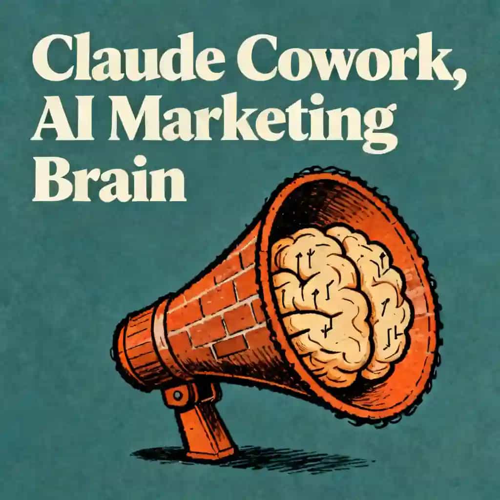 Claude Cowork: The AI Marketing Brain の書籍表紙