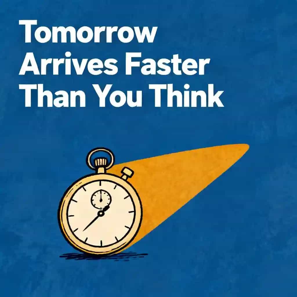 Copertina del libro The Future Is Faster Than You Think