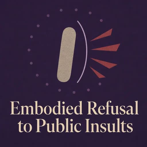 The Body’s Refusal: Responding to Public Insults and Humiliation