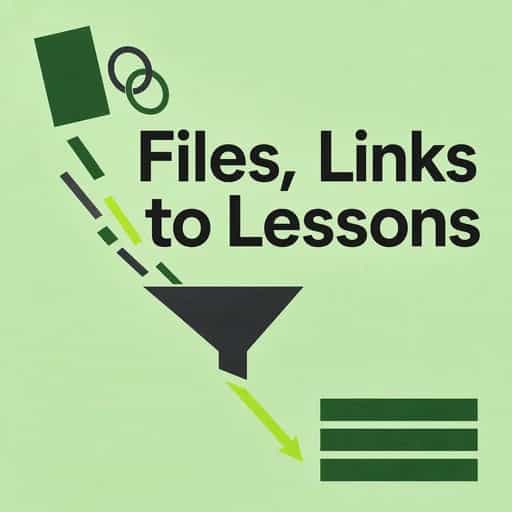 Create a lesson from any file or link instantly book cover