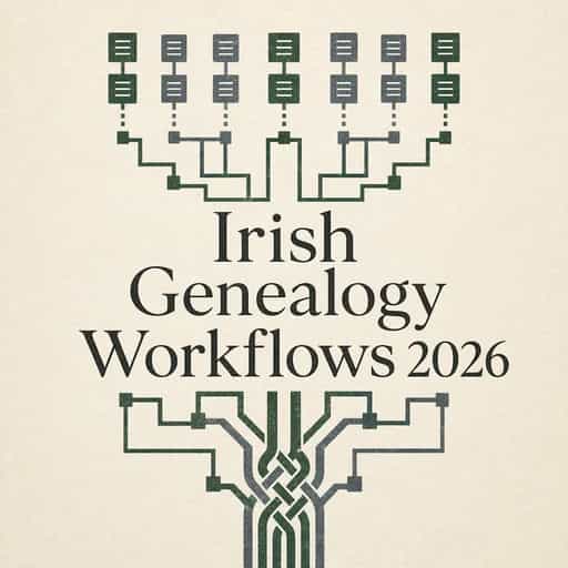 Copertina del libro Irish Genealogy: Modern Workflows for 2026