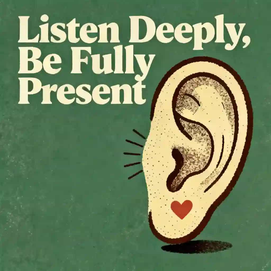 Active listening and presence for a better relationship book cover