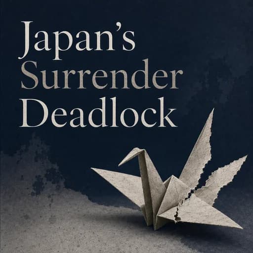 The Deadlock of Japanese Surrender: 1945 Diplomacy and Militarism