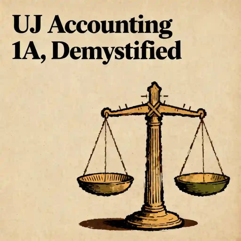 Mastering UJ Accounting 1A: ACC01A1 Module Guide & IFRS Basics
