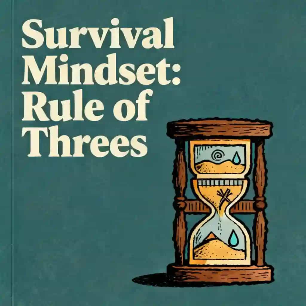 Copertina del libro Survival Mindset and the Rule of Threes