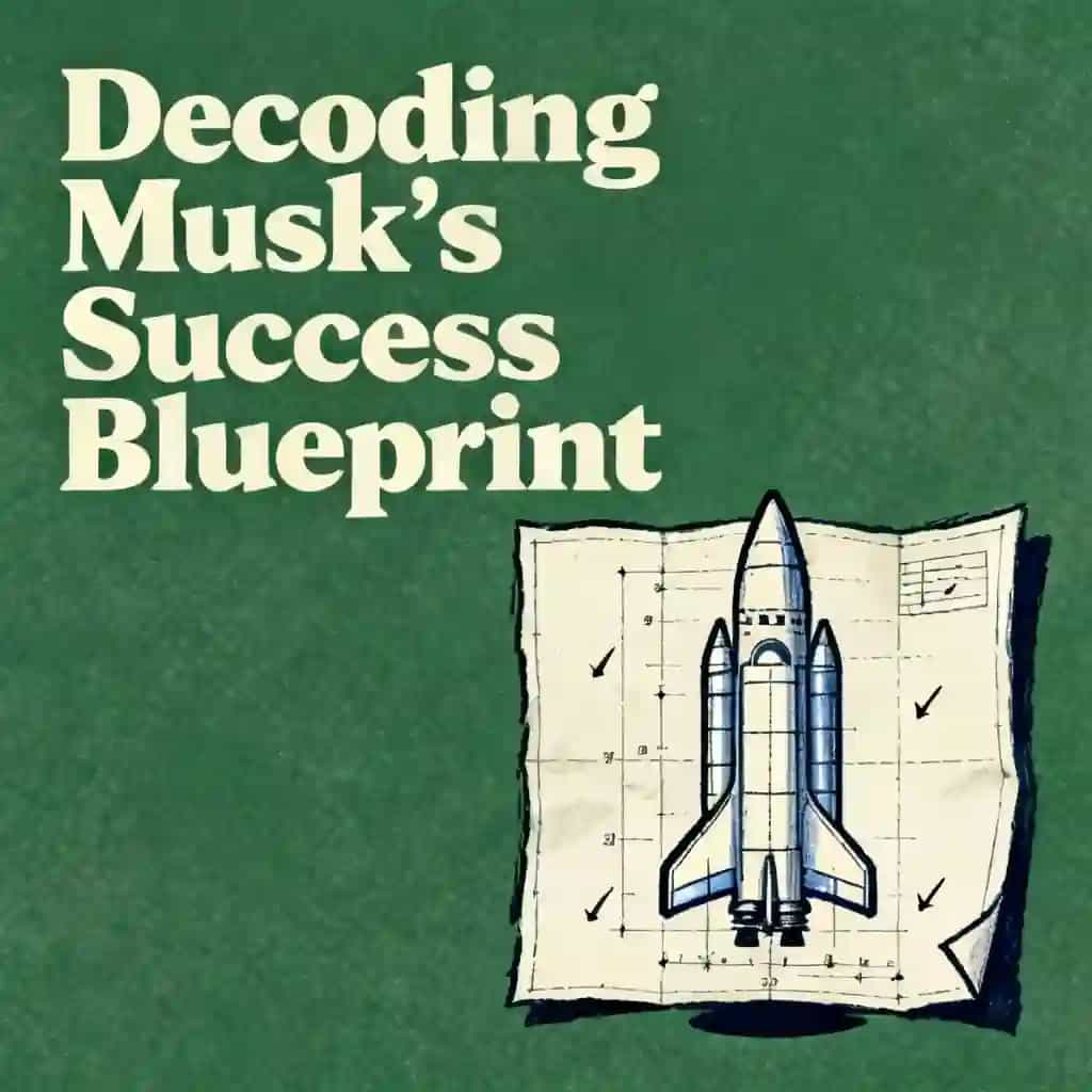 Buchcover von Decoding Elon Musk's Success Blueprint