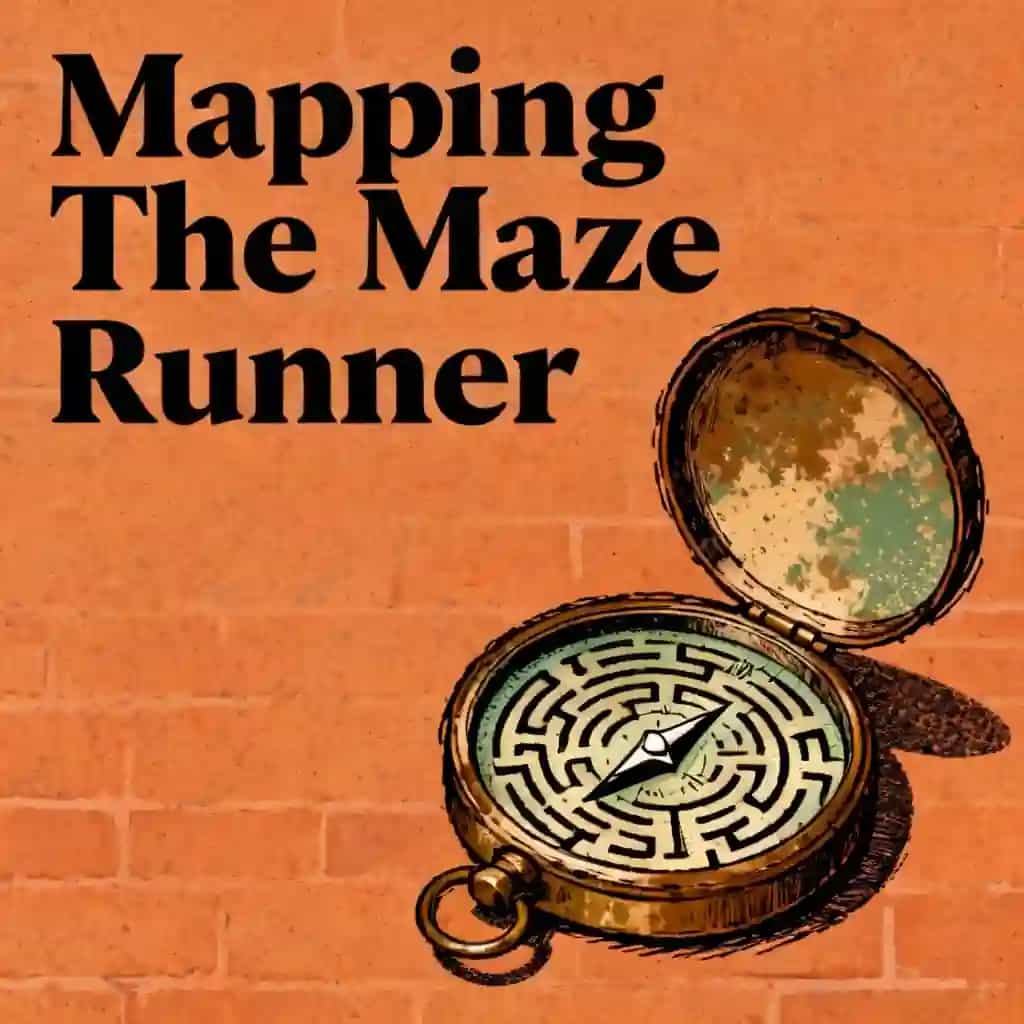 Copertina del libro Navigating 'The Maze Runner'