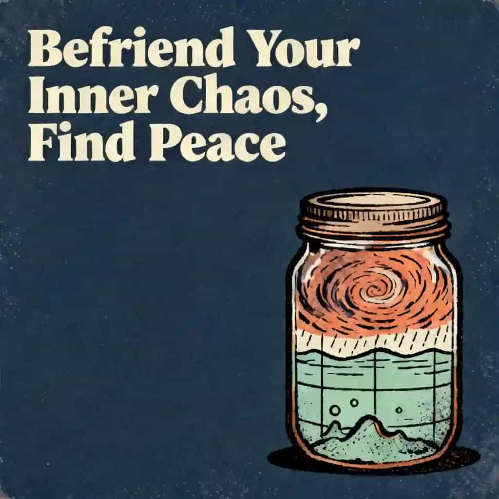 Buchcover von How to find peace by befriending your inner chaos