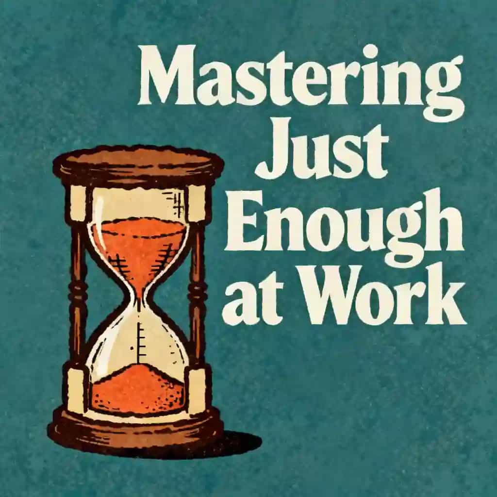 Обложка книги The Art of Doing Just Enough at Work