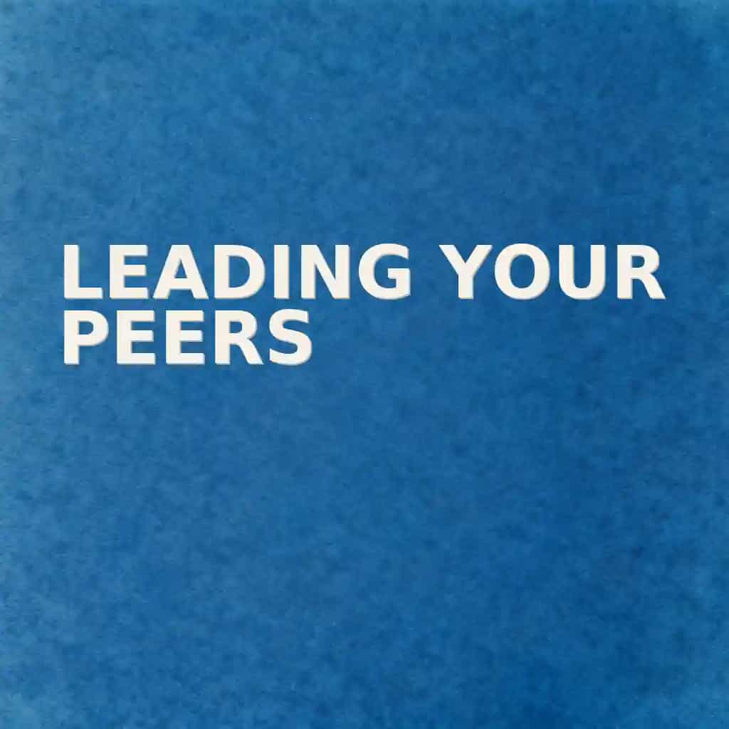 Leading Your Peers book cover