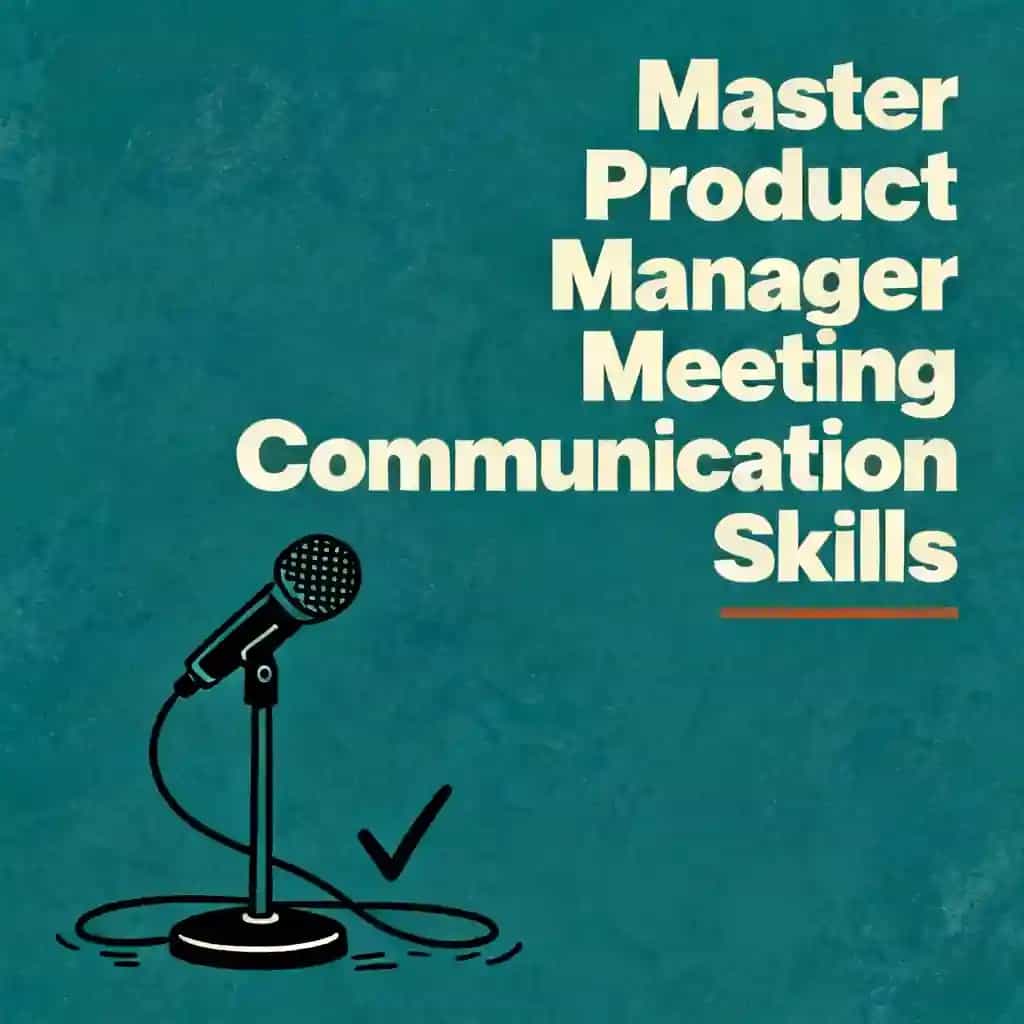 Master Product Manager Meeting Communication Skills book cover