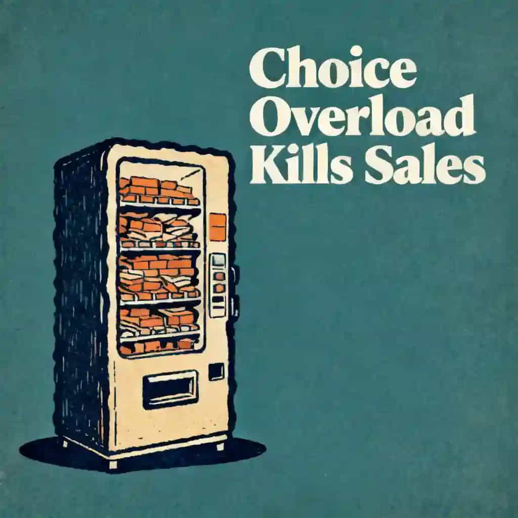 Buchcover von Copywriting psychology and why more choice kills sales