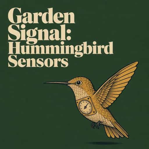 Capa do livro The Garden Signal: Hummingbirds as Living Sensors