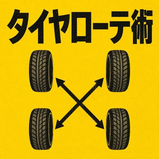 タイヤローテーション完全ガイド:DIYで寿命を延ばす位置交換の秘訣