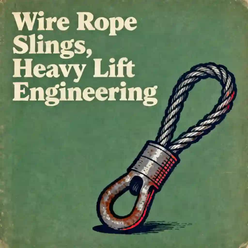 Steel wire rope slings and heavy lifting engineering book cover