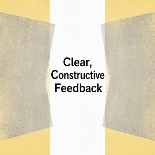 Critical Feedback: The Art of Clarity and Difficult Conversations