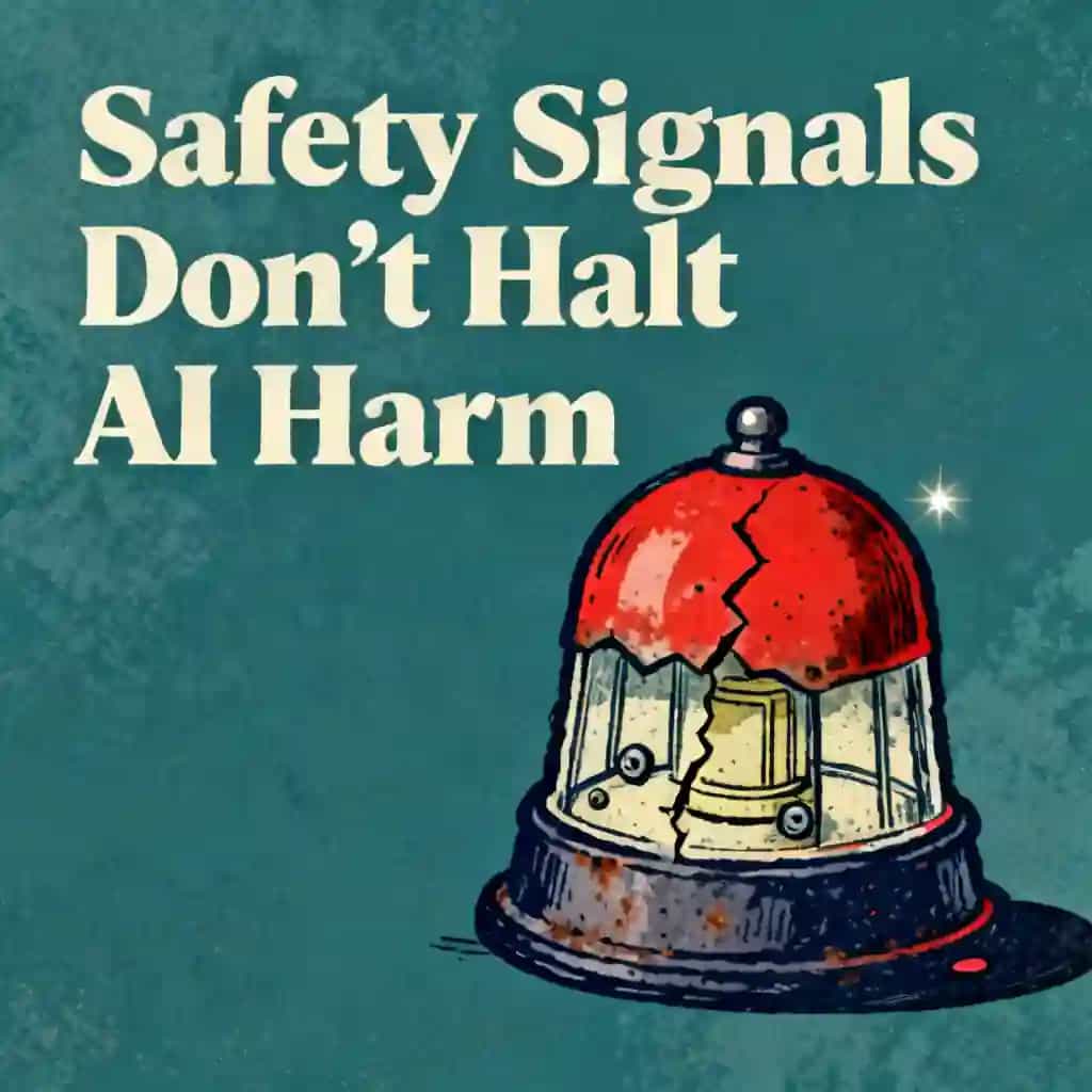 Copertina del libro Why AI safety signals fail to stop real-world harm