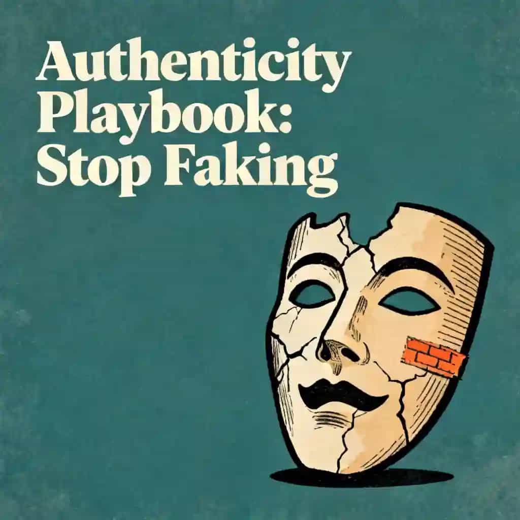 Portada del libro Stop Faking It: Your Authenticity Playbook