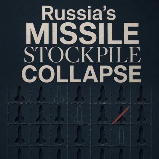 Russia’s Missiles: The Inventory Collapse and Supply Chain Crisis