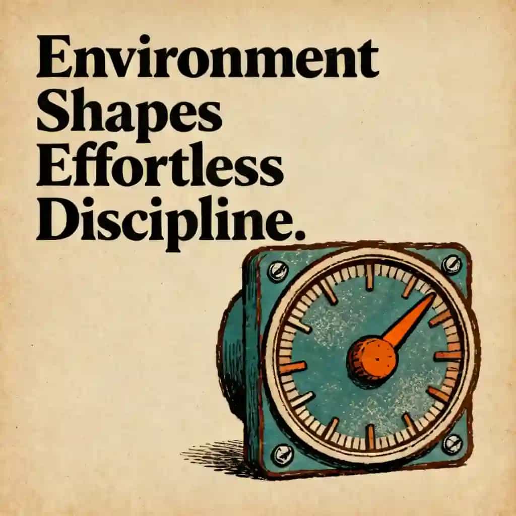 Copertina del libro Effortless Discipline: The Power of Environment