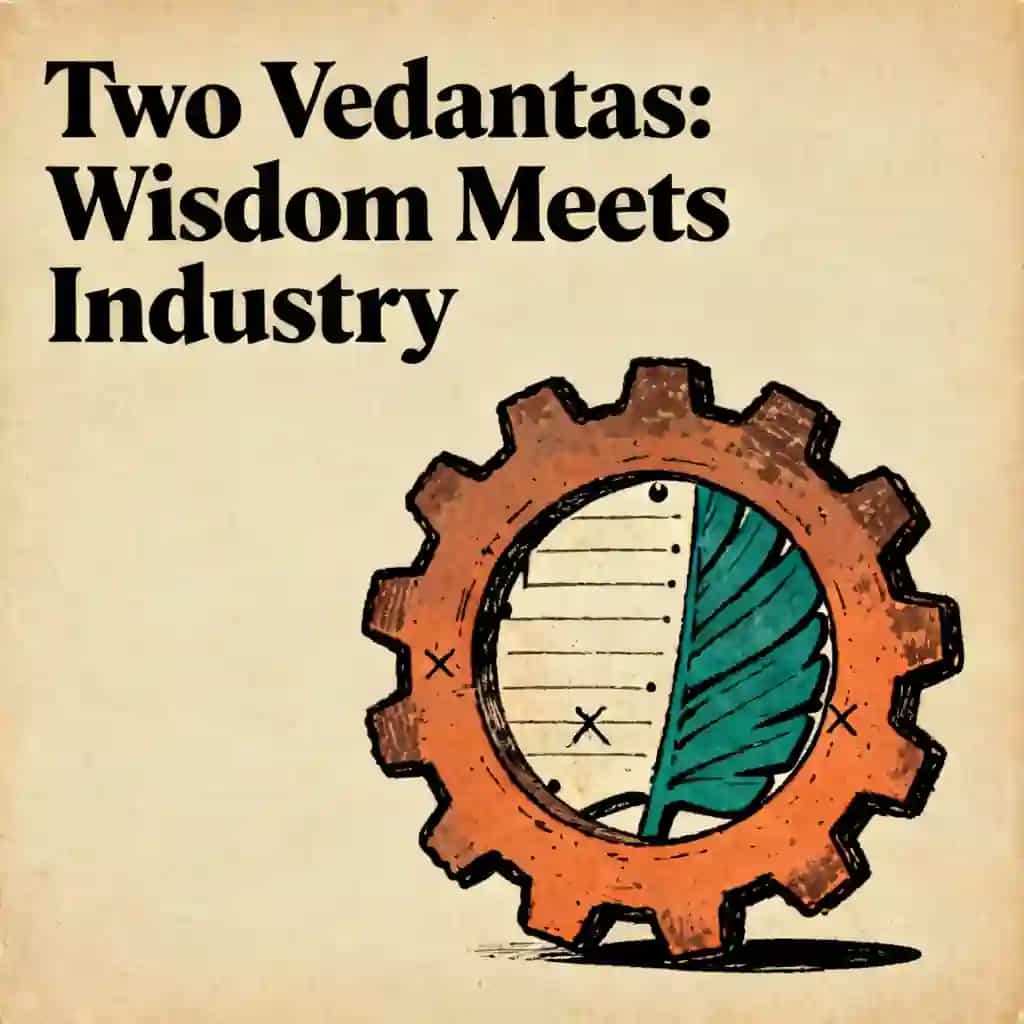 Two Vedantas: Ancient Wisdom Meets Modern Industry book cover