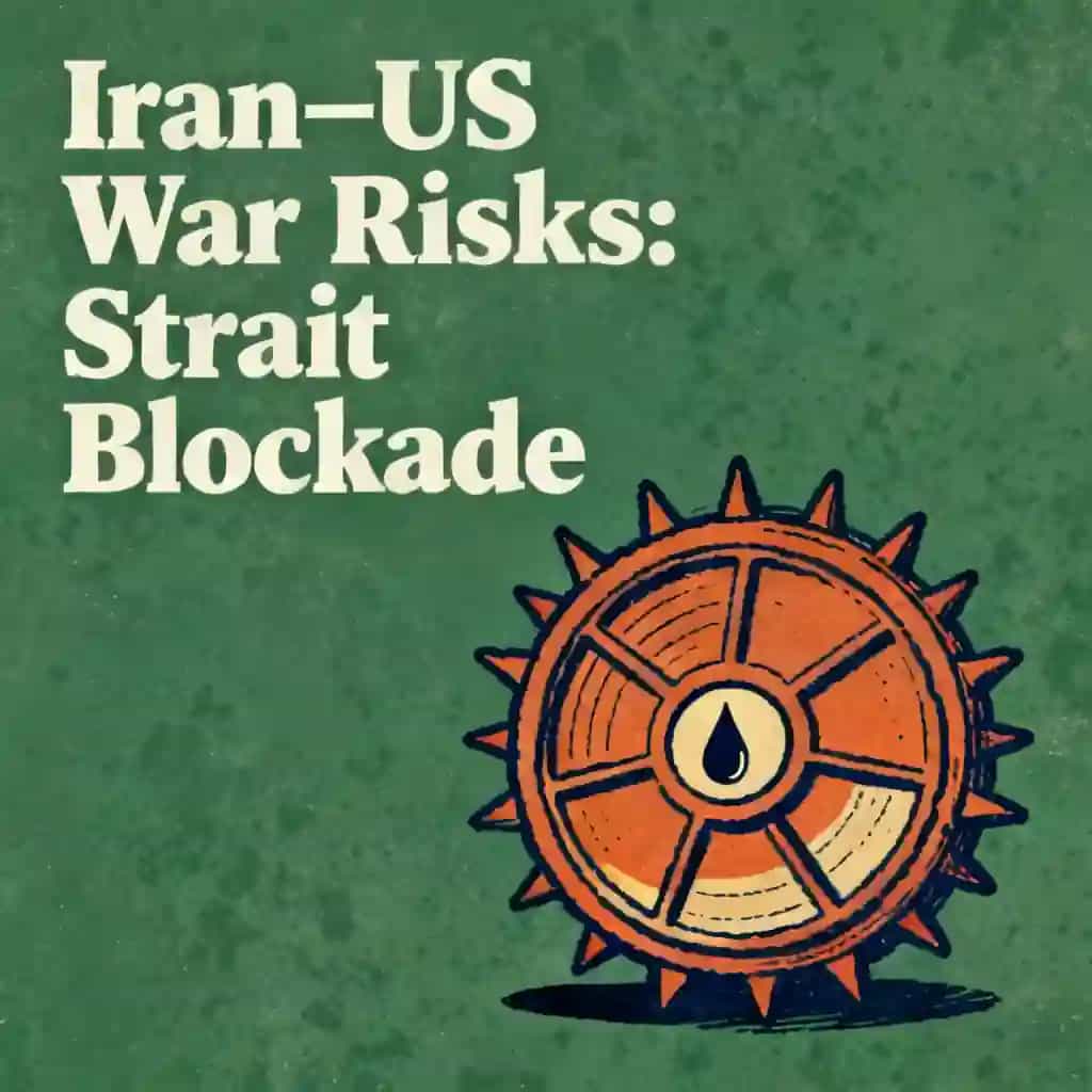Iran-US War Risks and the Strait of Hormuz Blockade 책 표지