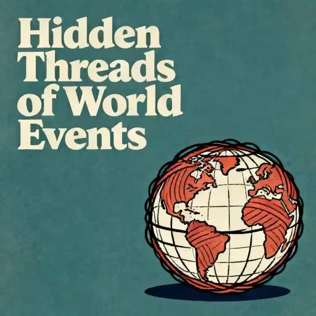 Copertina del libro Hidden Threads: Global History Behind Famous Events