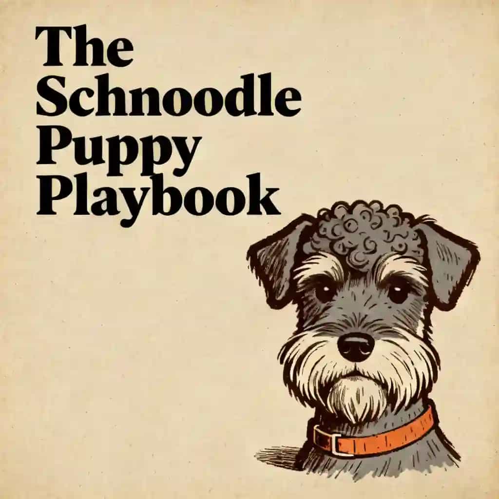 Capa do livro The Schnoodle Puppy Playbook