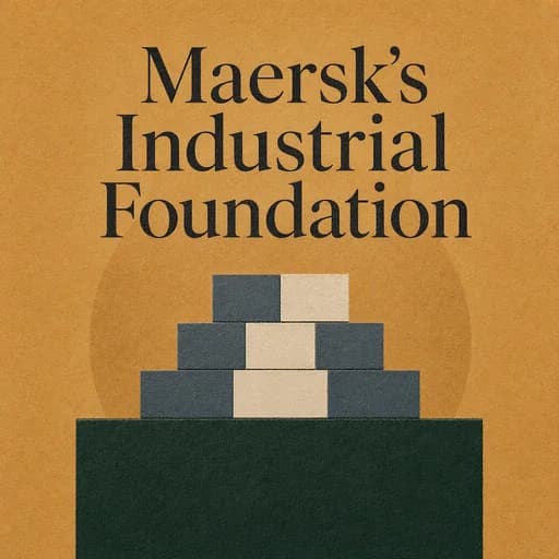 Maersk and the Industrial Foundation Model: Long-Term Governance