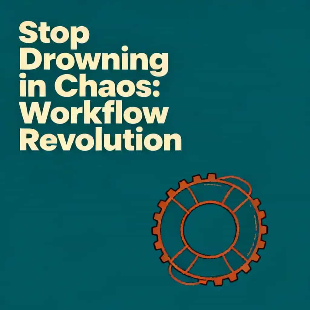 Capa do livro Stop Drowning in Chaos: Workflow Revolution