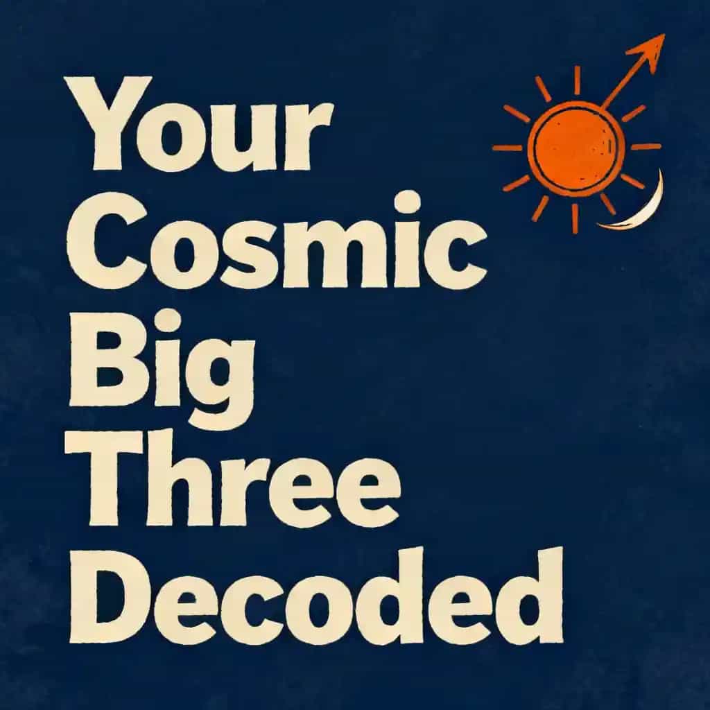 Your Cosmic Big Three: Sun, Moon & Rising Decoded 书籍封面