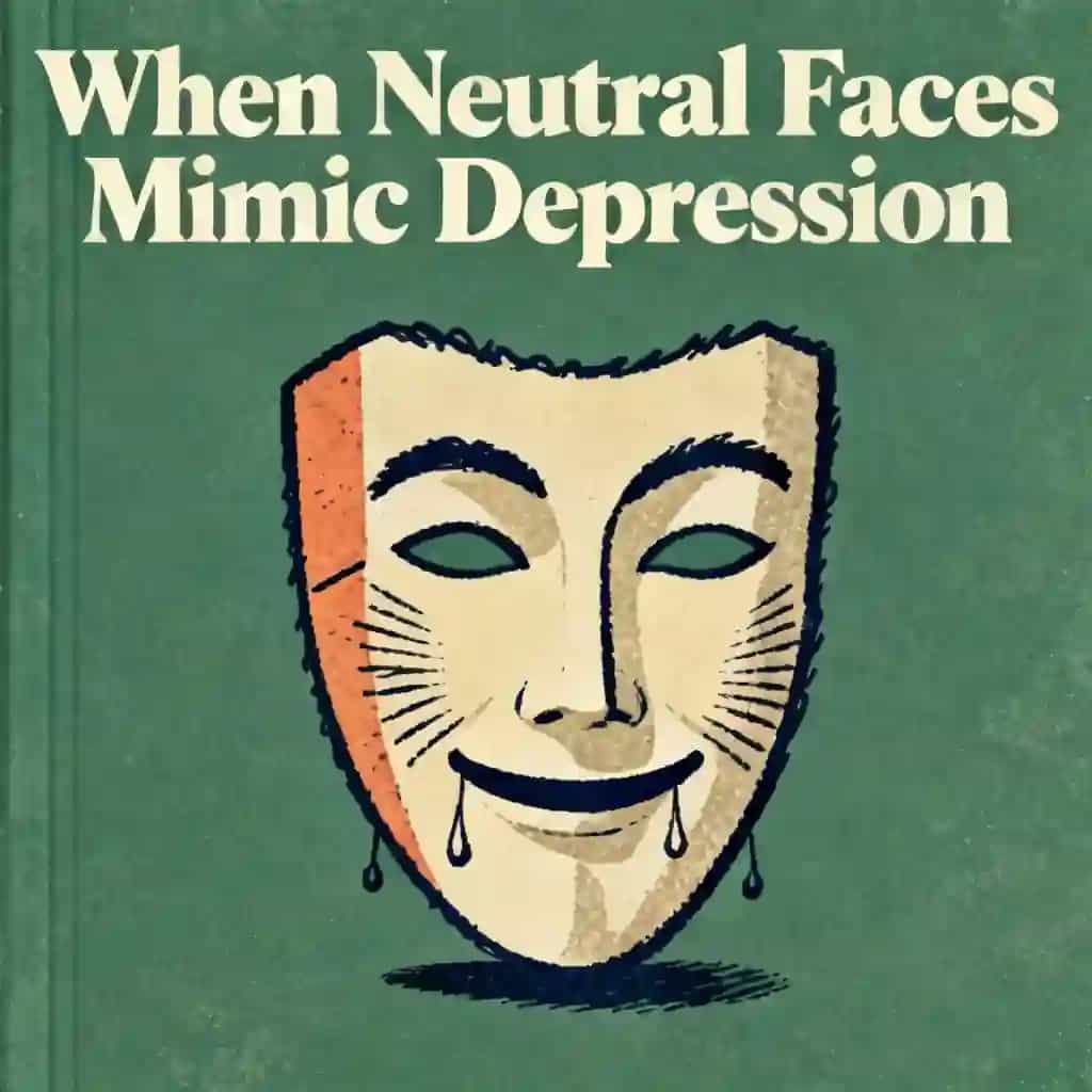 Why a neutral face is often misread as depression 책 표지
